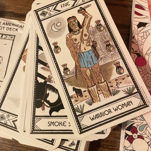 Vintage 1982 Native American Tarot Deck Complete Cards Great Condition Belgium - Picture 11 of 12